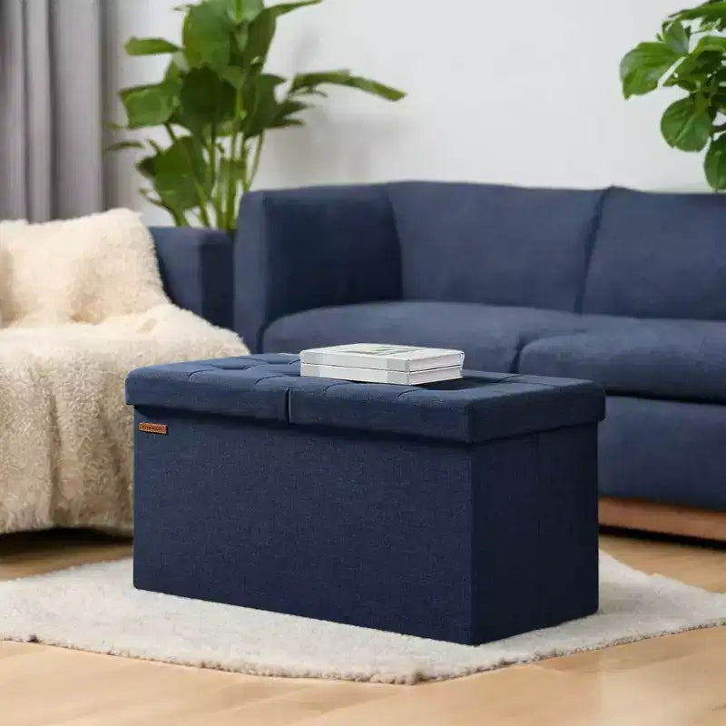 Banc de rangement ottoman de 30 pouces, Ottoman avec rangement, Banc ottoman, Supporte jusqu'à 300 kg pour le salon
