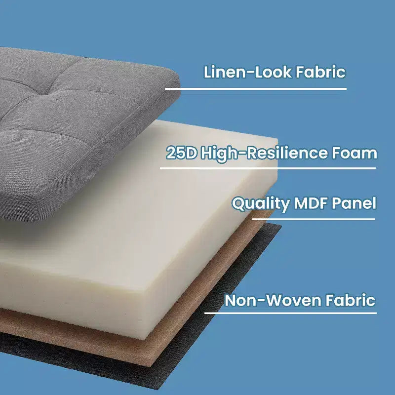 Banc de rangement ottoman de 30 pouces, Ottoman avec rangement, Banc ottoman, Supporte jusqu'à 300 kg pour le salon