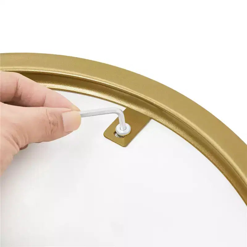 Table d'appoint moderne en X avec pieds en métal et plateau rond
