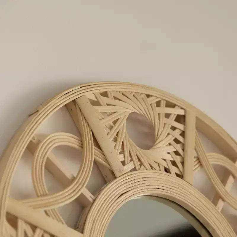 Miroir Mural Rond Suspendu Décoratif Moderne Design Élégant et Contemporain