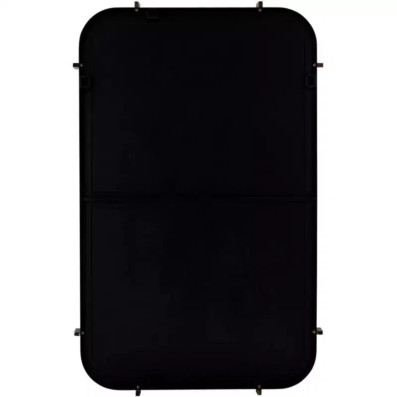 Miroir mural noir aux bords arrondis 24 x 38