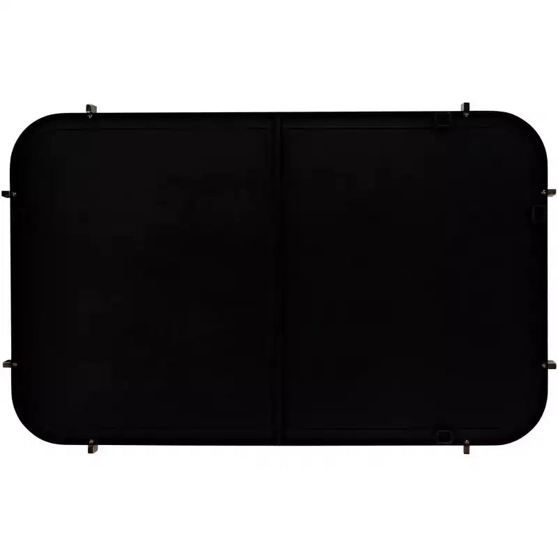Miroir mural noir aux bords arrondis 24 x 38