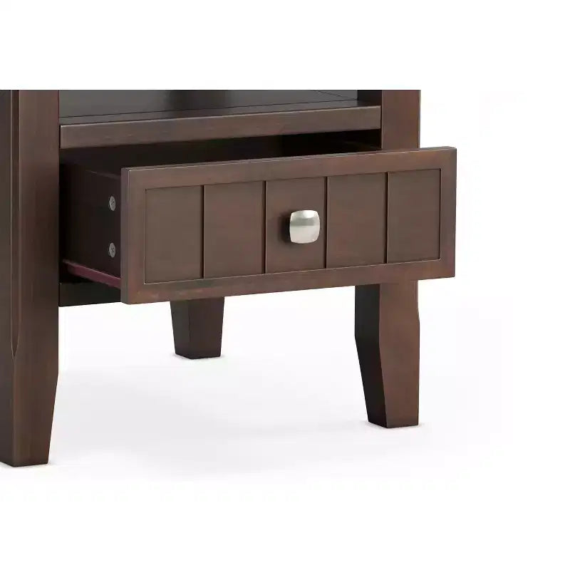Table d'appoint transitoire en bois massif Normandy de 19 pouces de large
