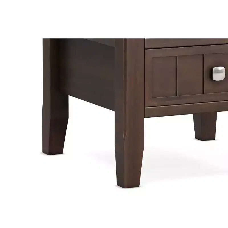 Table d'appoint transitoire en bois massif Normandy de 19 pouces de large