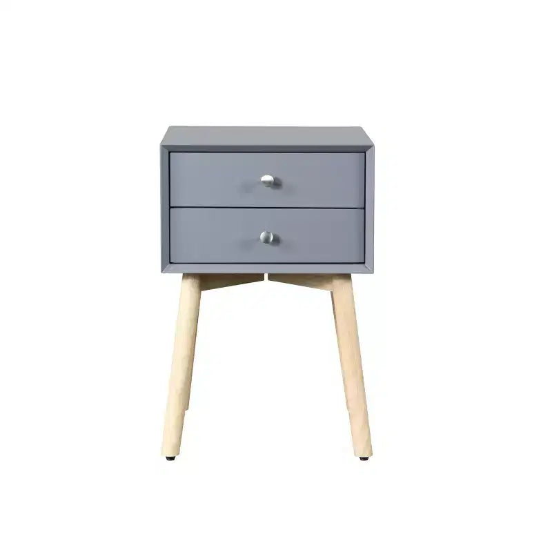 Table de chevet moderne à deux tiroirs