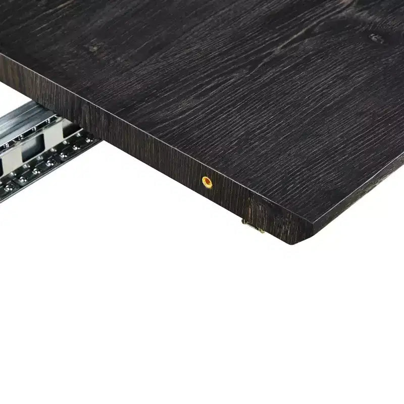 Table à manger extensible avec plateau en MDF et pieds en métal, pour salle à manger, bureau ou table basse
