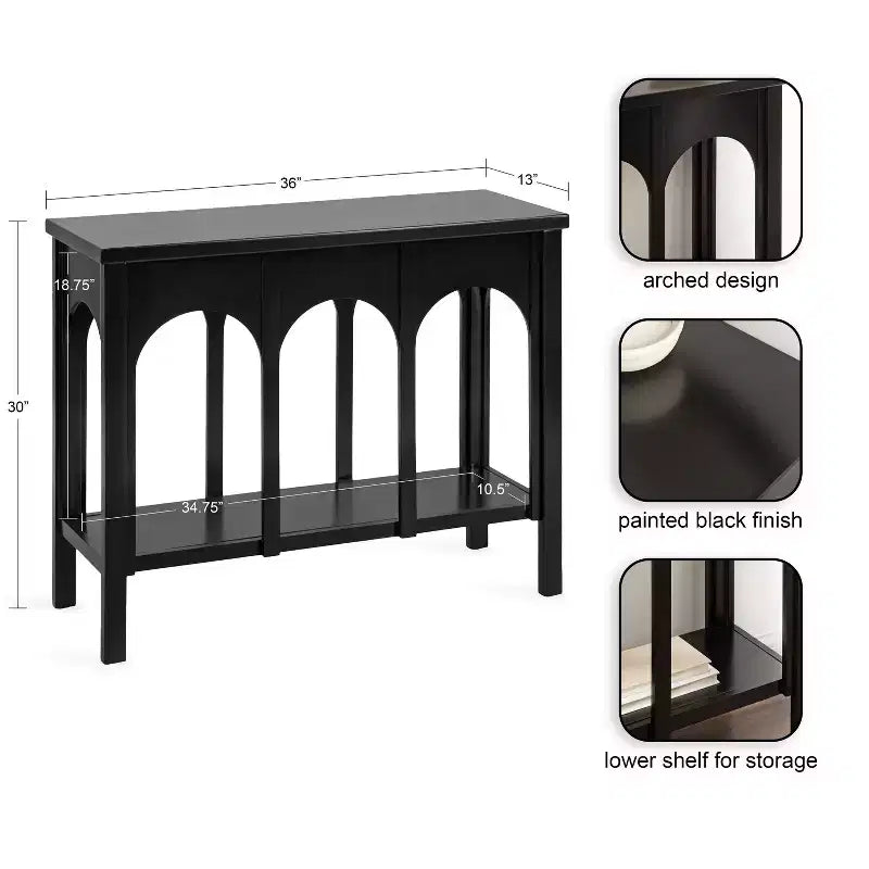 Console, 36x13x30, Noir